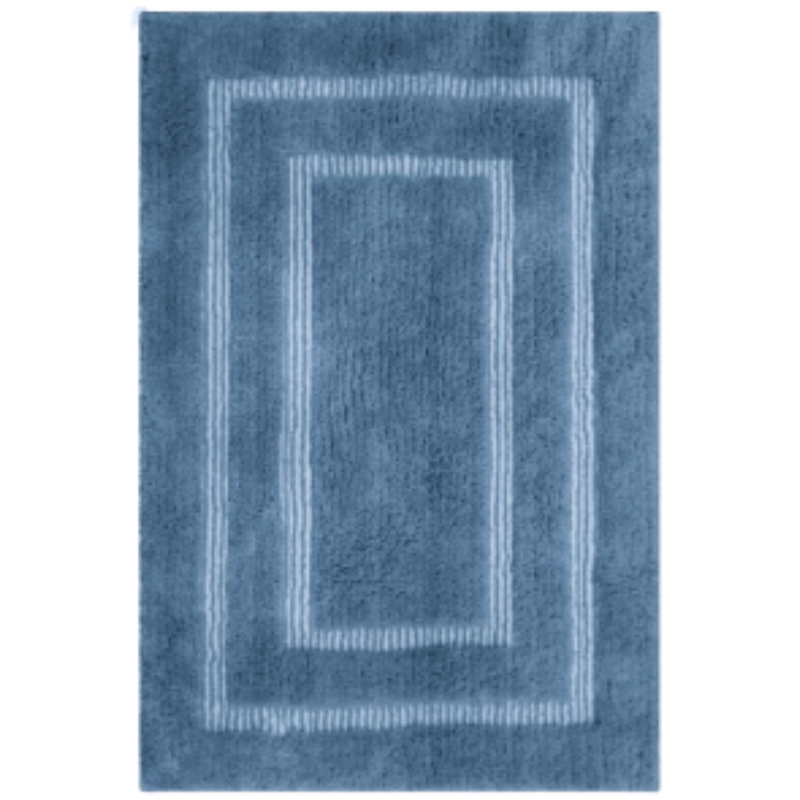 Bath Mat Microfibre Doris Tracetrack 1600GSM 50x80cm Blue
