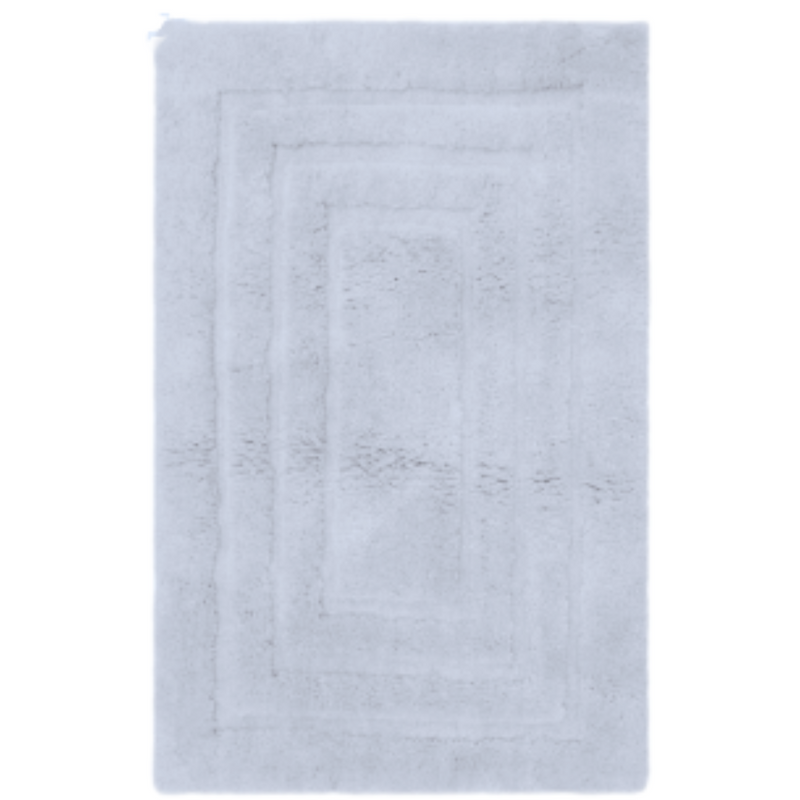 Bath Mat Microfibre Hurley Tracetrack 1600GSM 50x80cm Silver