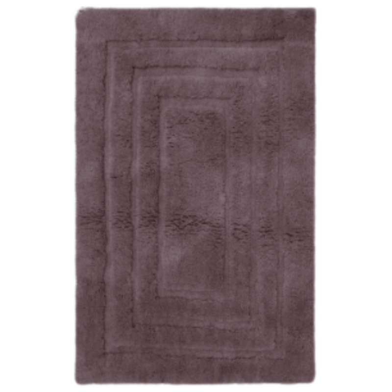 Bath Mat Microfibre Hurley Tracetrack 1400GSM 50x80cm Grey Beige