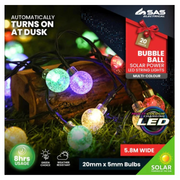 Fairy String Light Solar Ball Bubble 20 LED