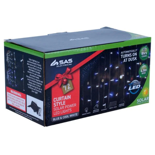 Curtain Light Solar 72 LED 72cm x 180cm