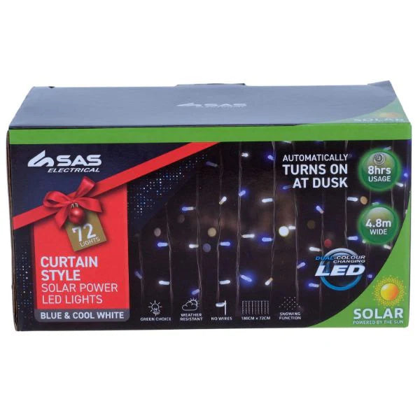 Curtain Light Solar 72 LED 72cm x 180cm