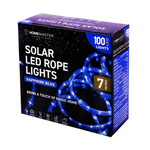Rope Light Solar 100 LED Blue