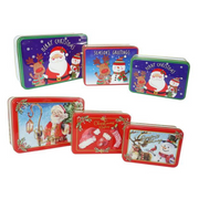 Cookie Tin Rectangle 3Pc Asst – thumbnail