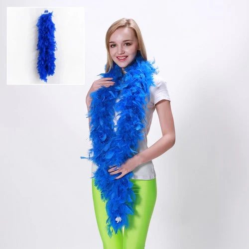 Feather Boa Blue