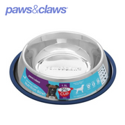 Stainless Steel Pet Bowl Blue Anti-Skid 1.5L – thumbnail