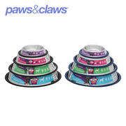Stainless Steel Pet Bowl Blue Anti-Skid 1.5L – thumbnail