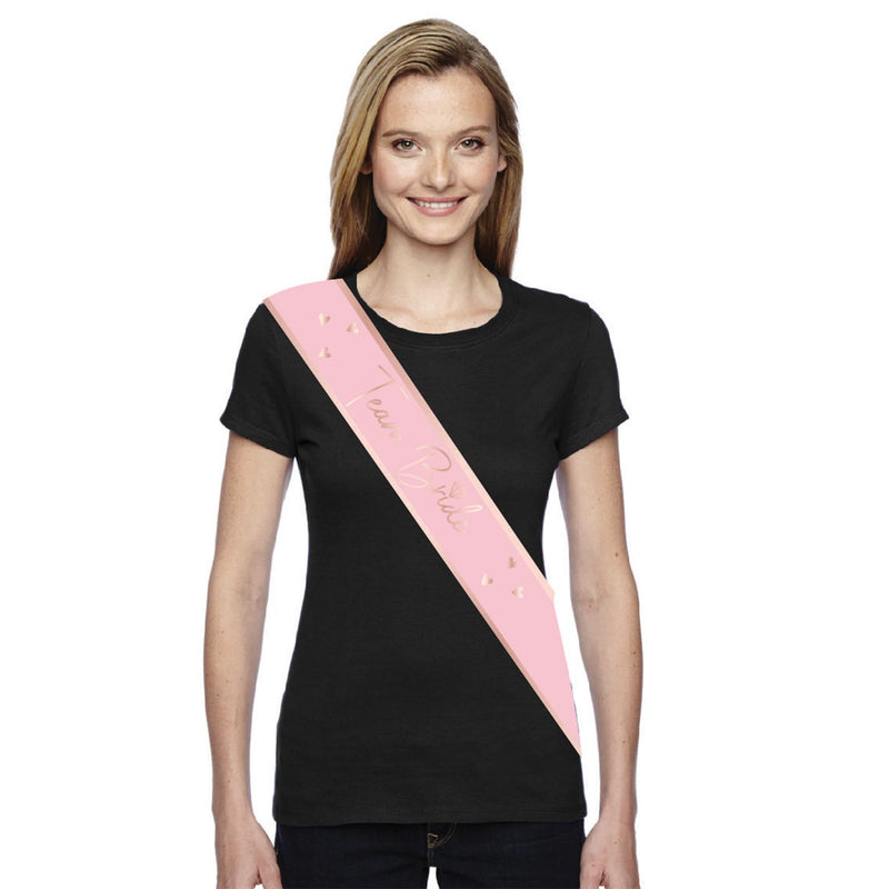 Team Bride party sashes