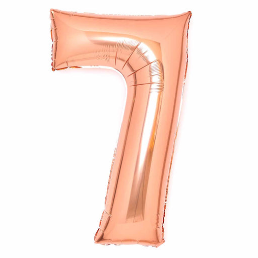 Rose Gold Number 7 foil balloon