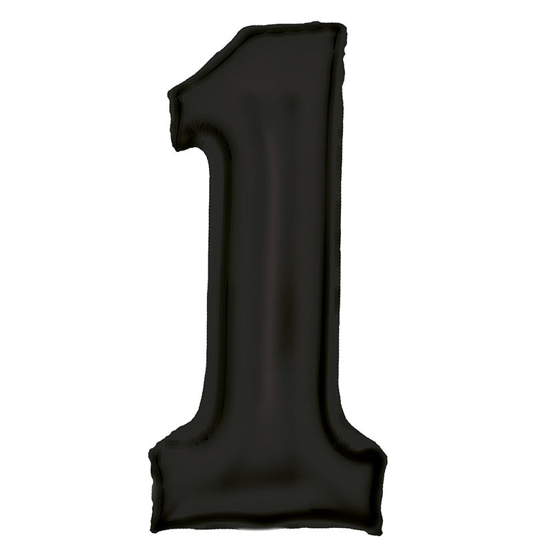 Black Number 1 foil balloon