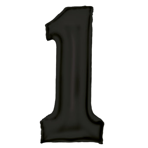 Black Number 1 foil balloon