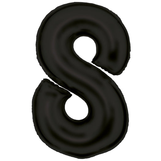 Black number 8 foil balloon