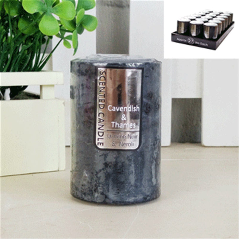 Jasmine noir neroli scented pillar candle 5x7.5cm