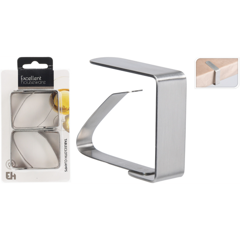 4 piece tablecloth clamp set