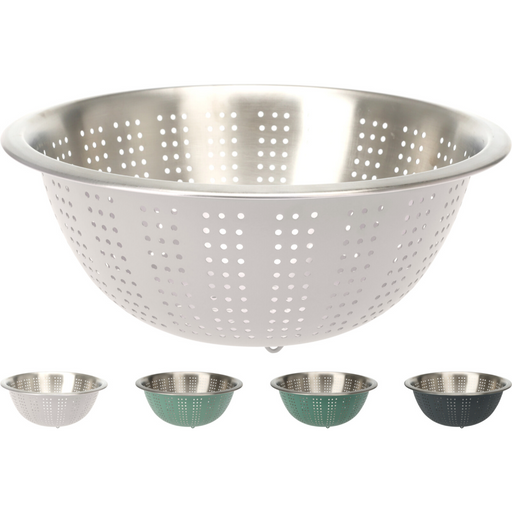 28cm colander in 4 assorted clear styles