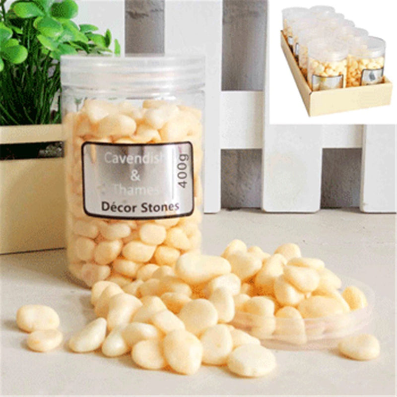 Pack of beige decorative stones 400g
