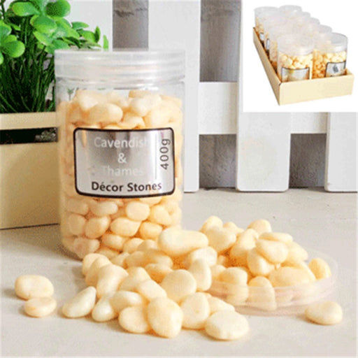 Pack of beige decorative stones 400g
