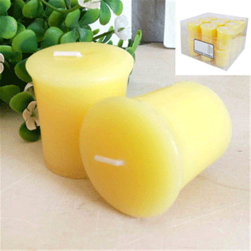 Yellow pineapple punch scented votive candle