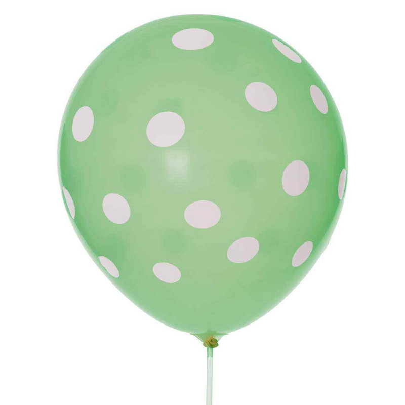 Dotty Balloons Mint 30cm 6pk