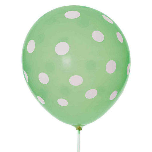 Dotty Balloons Mint 30cm 6pk