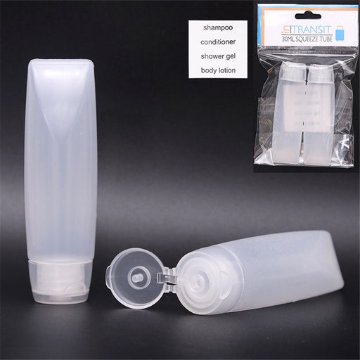 Refillable 30ml travel tubes 2 pack