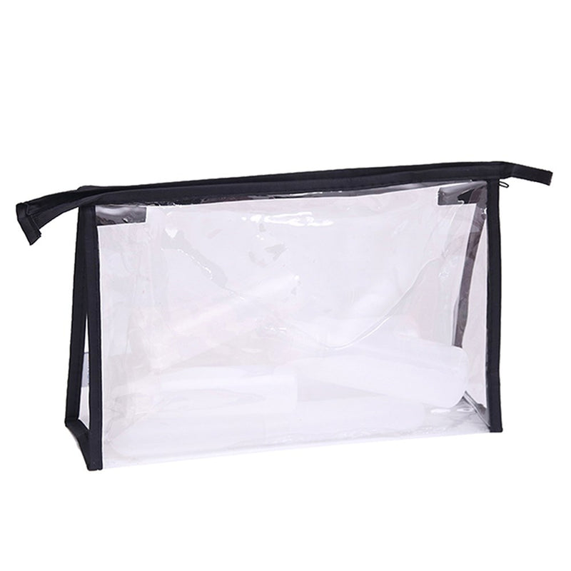 Clear zipper toiletry bag