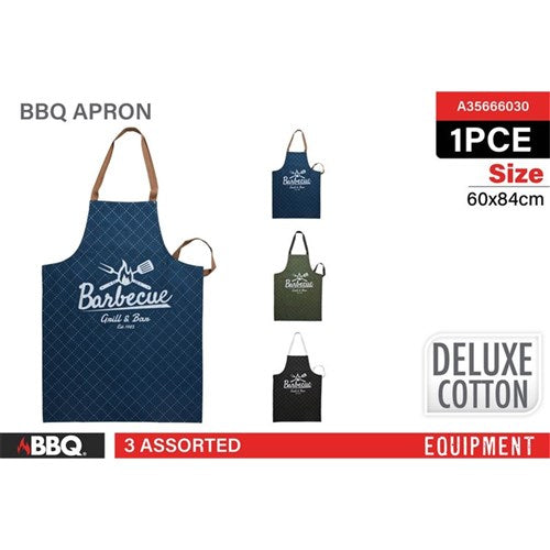 Deluxe cotton BBQ apron