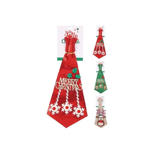32cm Christmas tie assorted festive designs