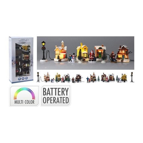 37 cm LED village, two assorted designs