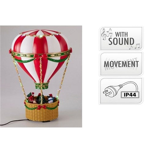 42cm LED Christmas hot air balloon decoration