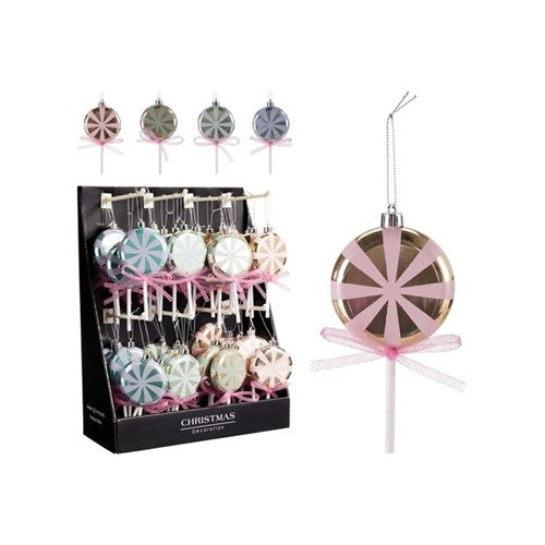 15cm lollipop hanging Christmas decoration assorted