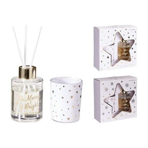 60ml glass diffuser gift set two piece assorted