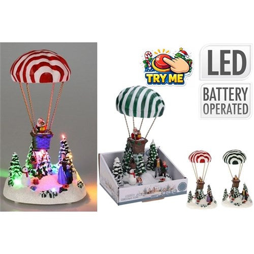 27cm LED Christmas air balloon scene assorted design