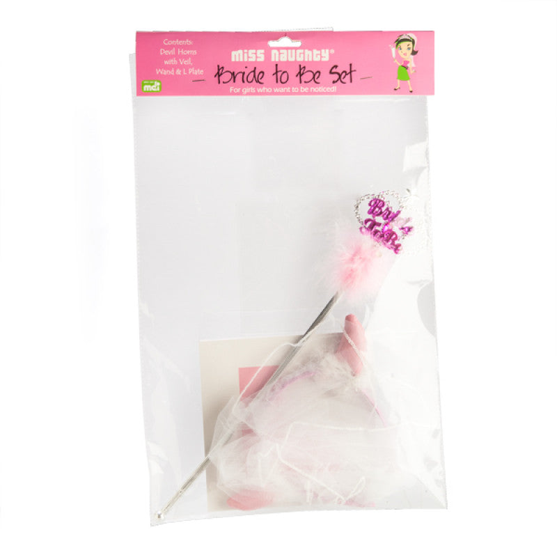 Pink bride to be accessory set