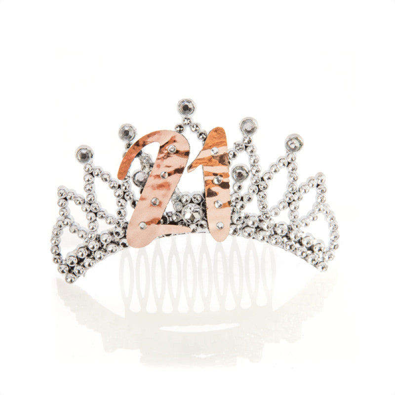 Rose gold 21st birthday tiara