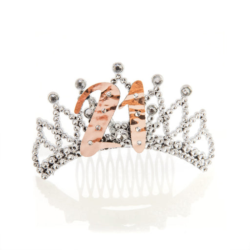 Rose gold 21st birthday tiara