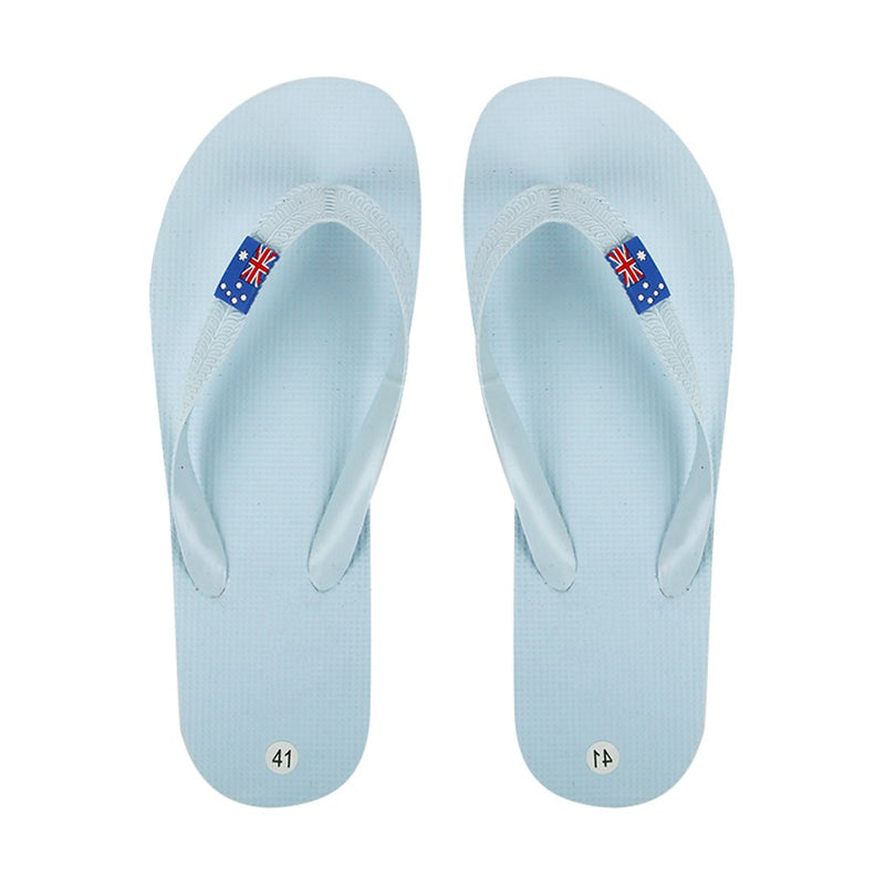 Women's flip flops with Australian flag print