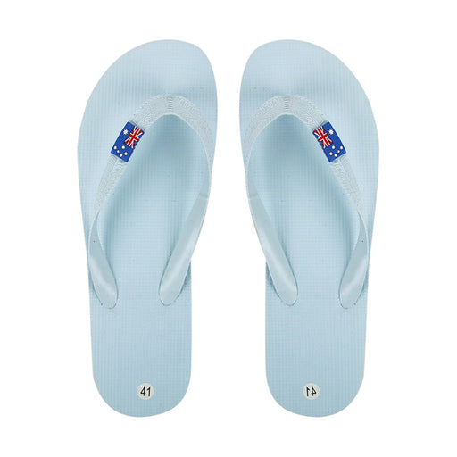 Women's flip flops with Australian flag print