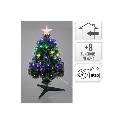 60 cm RGB fibre optic tabletop tree