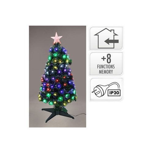 90 cm RGB fibre optic lighted tree