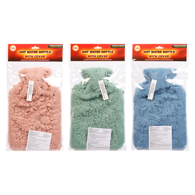 2L hot water bottle with cover