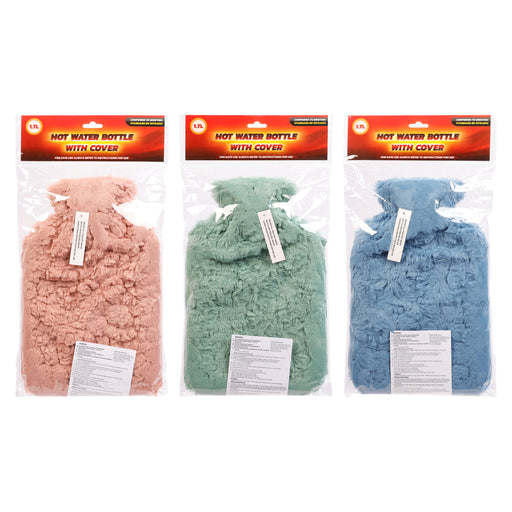 2L hot water bottle with cover