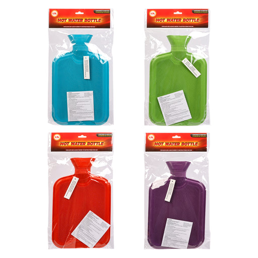 1.7L hot water bottle in assorted colours