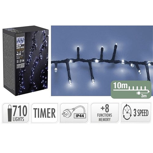 710 LED white snake light with fall effect 10m