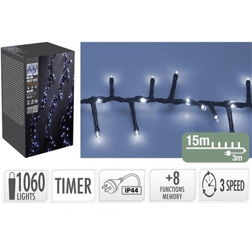 1060 LED white snake light with fall effect 15m
