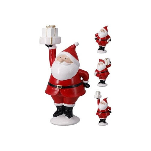 15cm Santa gift Christmas figurine four assorted designs