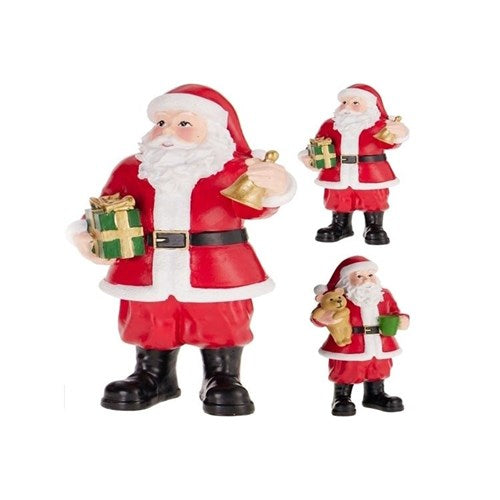 5cm standing Santa Christmas figurine two assorted designs