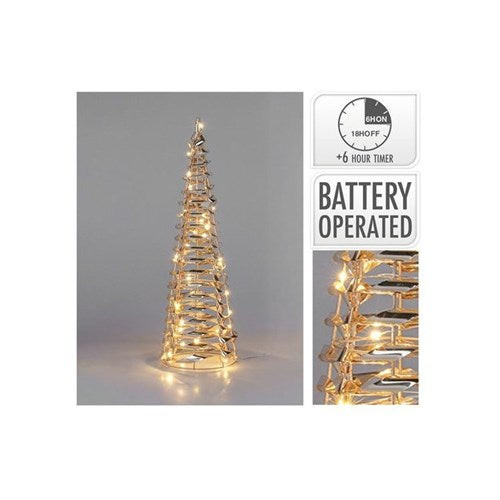 40 cm gold LED cone with 20 lights