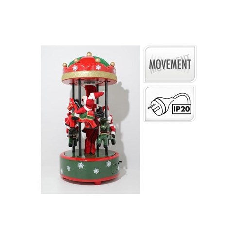 60 cm LED Carousel Santa outline with 80 LEDs, IP20