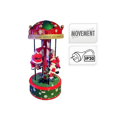 1.1 m LED Carousel Santa with 114 LEDs, IP20